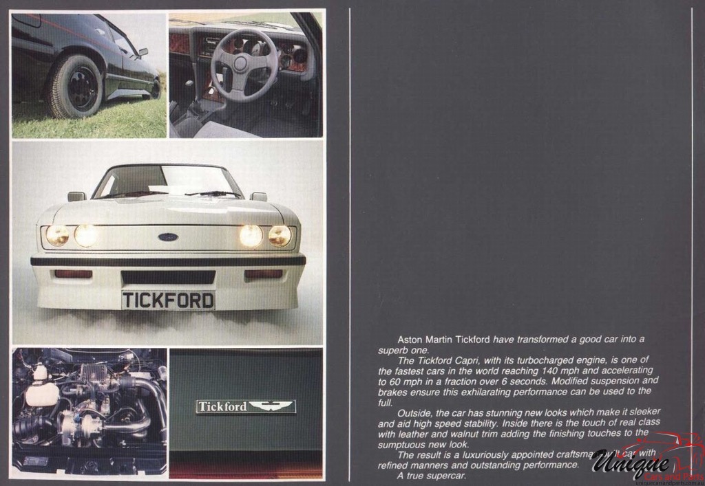 1983 Aston Martin Tickford Capri Brochure Page 5